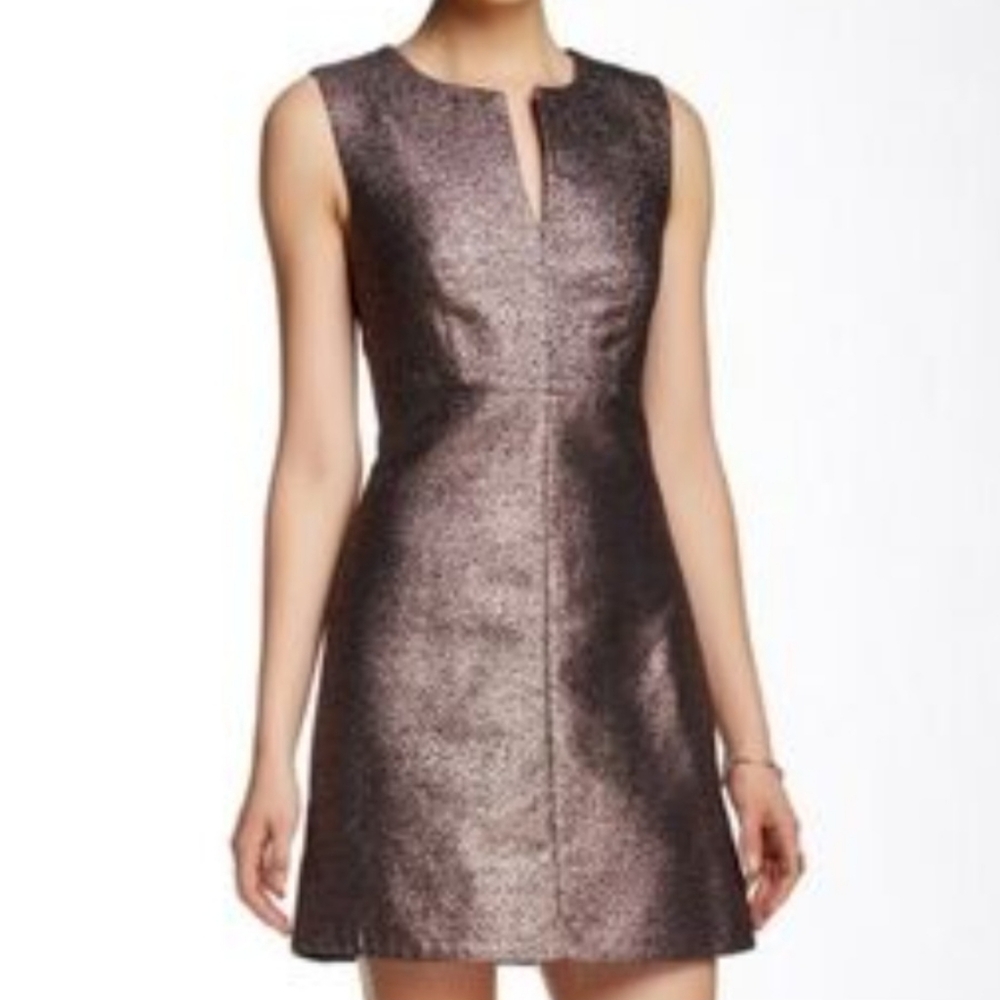 New w Tags Diane Von Furstenberg Metallic Dress Yvette